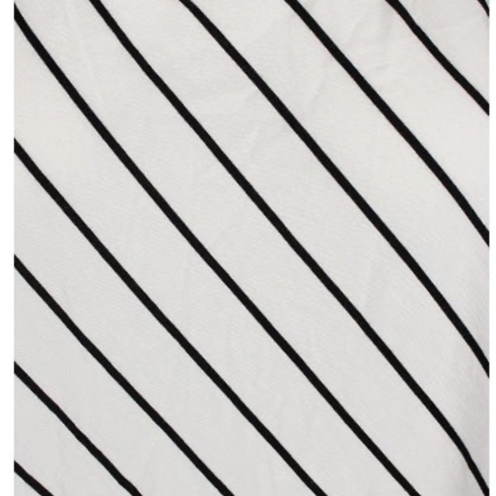 Kensie White and Black Striped Cropped Tank Top - Picture 7 of 7